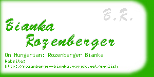 bianka rozenberger business card